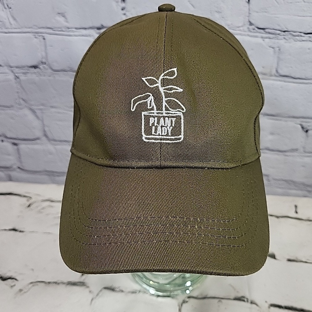 Plant Lady Hat Olive Green Adjustable Strapback Ball Cap By‎ Sonoma